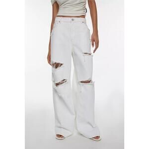 Abrand Bia 95 Super Baggy Jean White Size 27